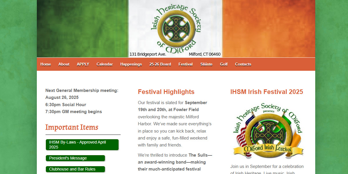 Irish Heritage Society of Milford