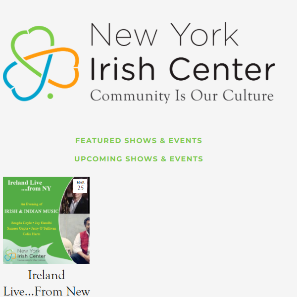 Irish Organization Near Me - New York Irish Center